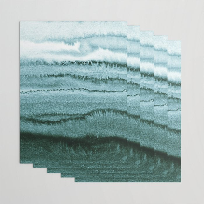 WITHIN THE TIDES SUMMER MINT by Monika Strigel Wrapping Paper Gallery Image 3