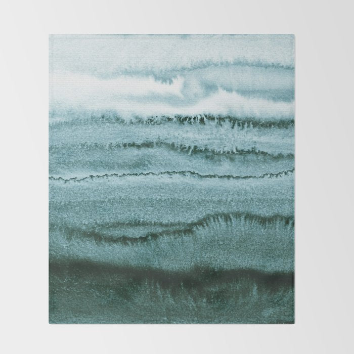 WITHIN THE TIDES SUMMER MINT by Monika Strigel Throw Blanket Gallery Image 2