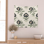 Elegant Vintage Floral Pattern Wall Tapestry Gallery Image 2