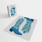 Cowgirl Boots â Mint and Blue Jigsaw Puzzle Gallery Image 2