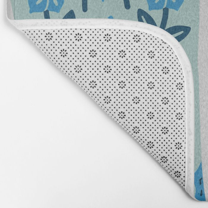 Cowgirl Boots â Mint and Blue Bath Mat Gallery Image 2