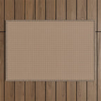 Cozy Amberlight Coffee Gingham Check Outdoor Rug Gallery Image 1