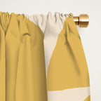 Contemporary Geometric Shapes - Orange Window Curtain Gallery Image 2