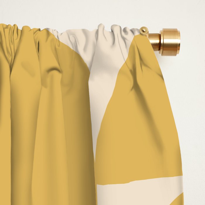Contemporary Geometric Shapes - Orange Window Curtain Gallery Image 2