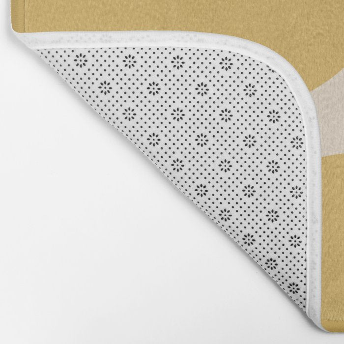 Contemporary Geometric Shapes - Orange Bath Mat Gallery Image 2