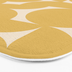 Contemporary Geometric Shapes - Orange Bath Mat Gallery Image 3