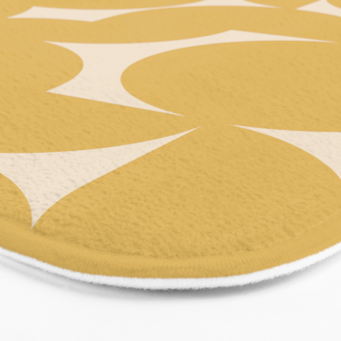 Contemporary Geometric Shapes - Orange Bath Mat Gallery Image 3