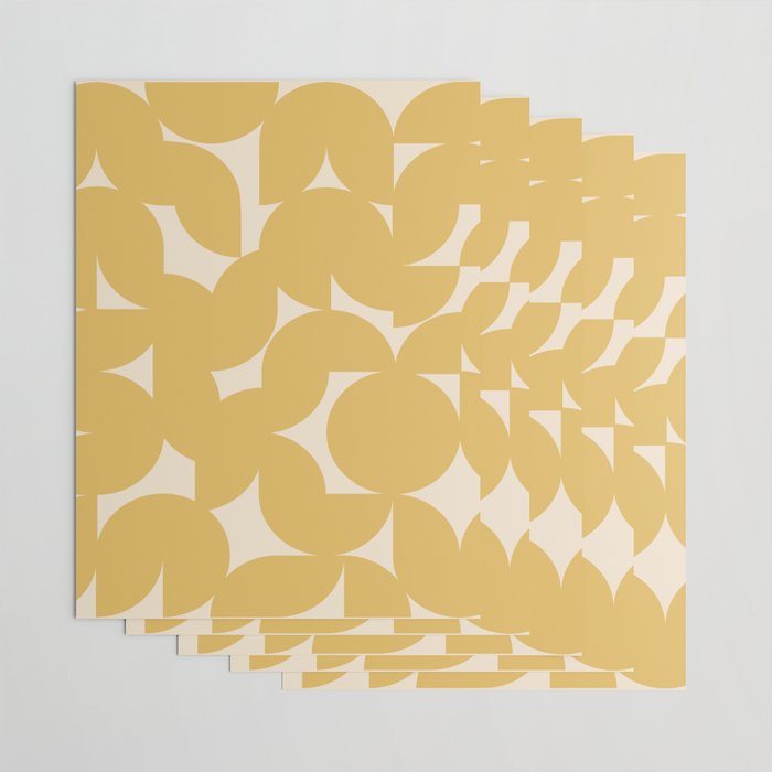 Contemporary Geometric Shapes - Orange Wrapping Paper Gallery Image 3