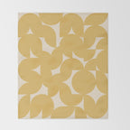 Contemporary Geometric Shapes - Orange Throw Blanket Gallery Image 2