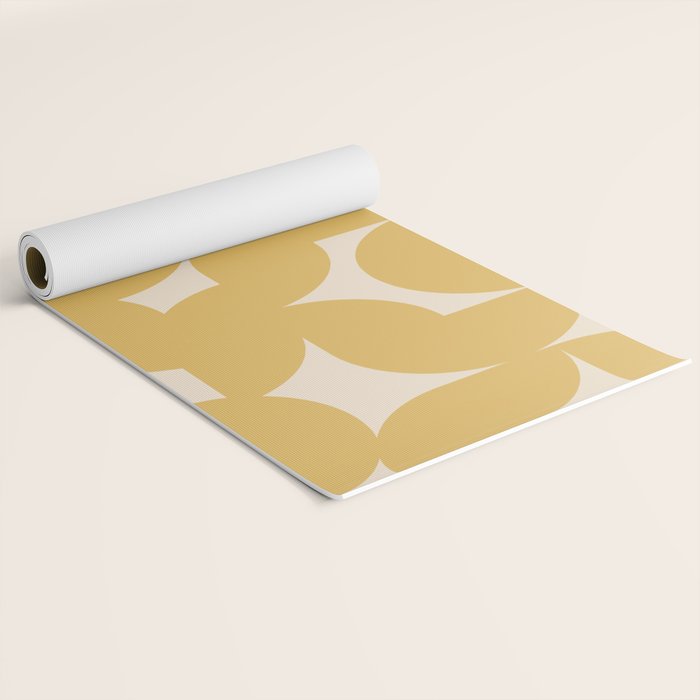 Contemporary Geometric Shapes - Orange Yoga Mat Gallery Image 2
