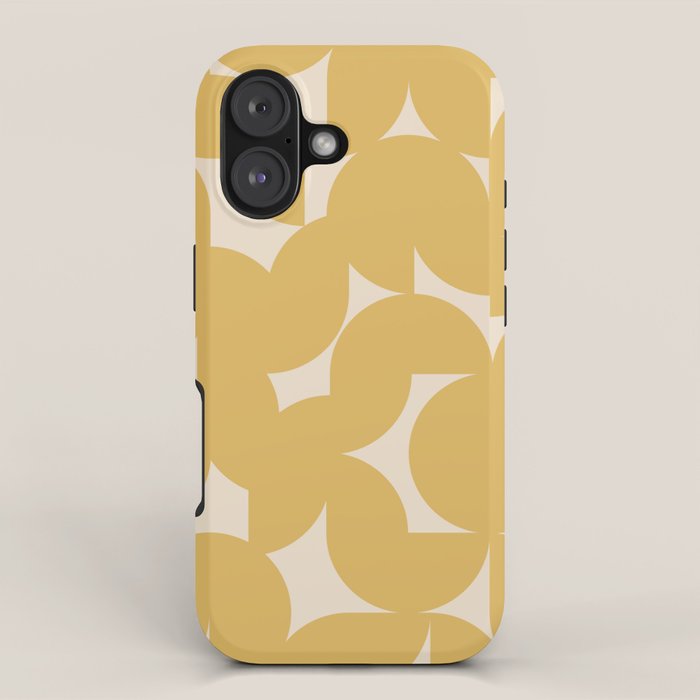 Contemporary Geometric Shapes - Orange iPhone Case Gallery Image 1