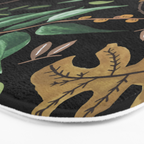 Fall of fall leaves dark Bath Mat Gallery Image 3