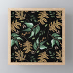 Fall of fall leaves dark Mini Art Print Gallery Image 1