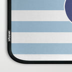 Retro Navy Anchor and Stripes Pattern 226 Blue Laptop Sleeve Gallery Image 3