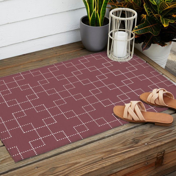 Embrace (Berry) Outdoor Rug Gallery Image 2