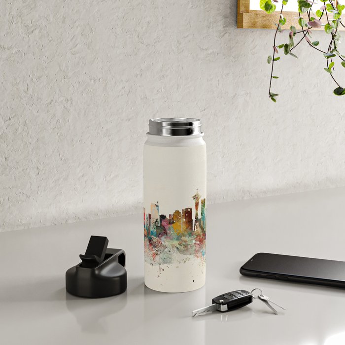 seattle skyline Water Bottle Gallery Image 4