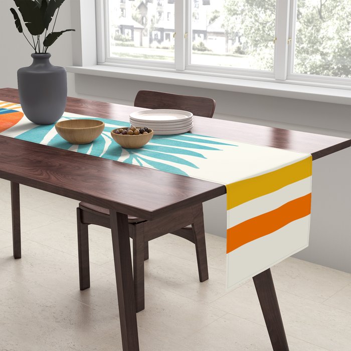 Modern Pop Abstract Landscape Table Runner Gallery Image 2