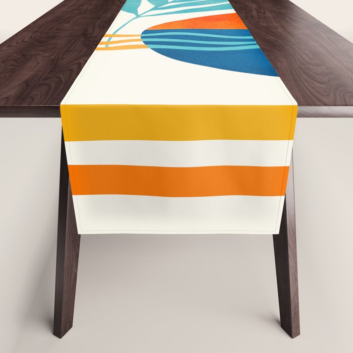 Modern Pop Abstract Landscape Table Runner Gallery Image 1