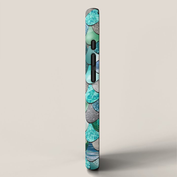 Mermaid Art, Sea,Teal, Mint, Aqua, Blue iPhone Case Gallery Image 2