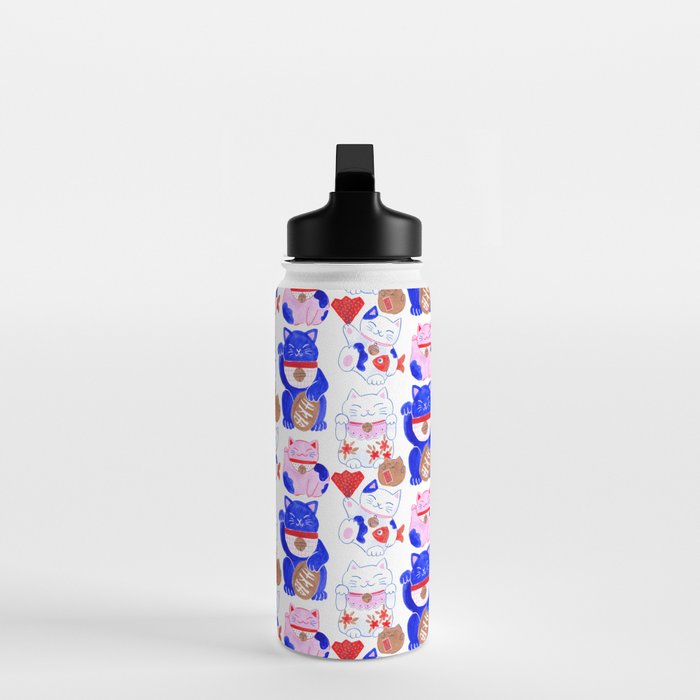 Maneki Neko Lucky Cats Water Bottle Gallery Image 3