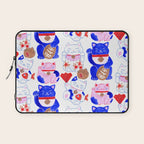 Maneki Neko Lucky Cats Laptop Sleeve Gallery Image 1