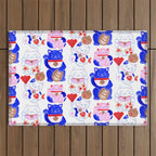 Maneki Neko Lucky Cats Outdoor Rug Gallery Image 1