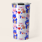 Maneki Neko Lucky Cats Travel Mug Gallery Image 1