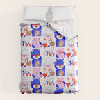 Maneki Neko Lucky Cats Duvet Cover Gallery Image 6