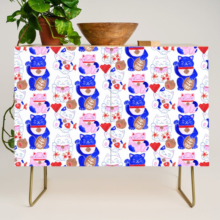 Maneki Neko Lucky Cats Credenza Gallery Image 1