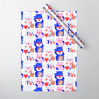 Maneki Neko Lucky Cats Wrapping Paper Gallery Image 1