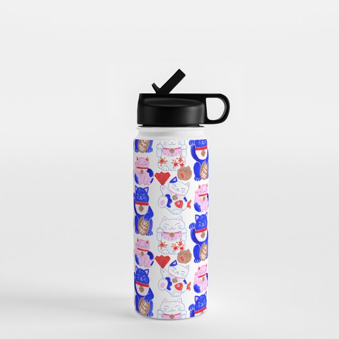 Maneki Neko Lucky Cats Water Bottle Gallery Image 1