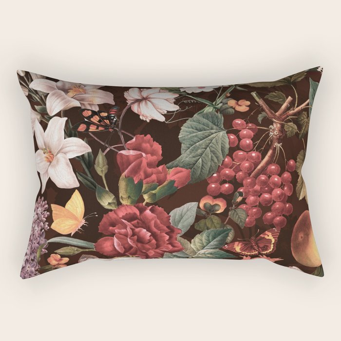 Autumn Winter Flowers VII Rectangular Pillow Gallery Image 2