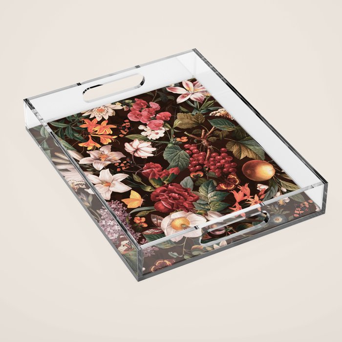 Autumn Winter Flowers VII Acrylic Tray Gallery Image 1