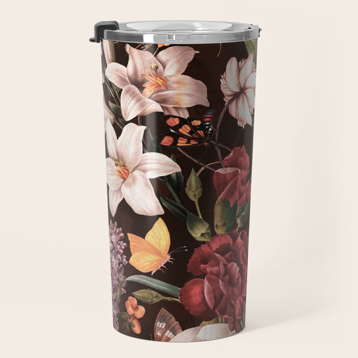 Autumn Winter Flowers VII Travel Mug Gallery Image 3