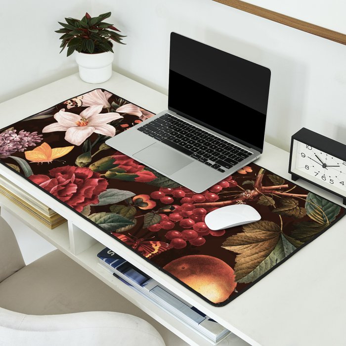 Autumn Winter Flowers VII Desk Mat Gallery Image 2