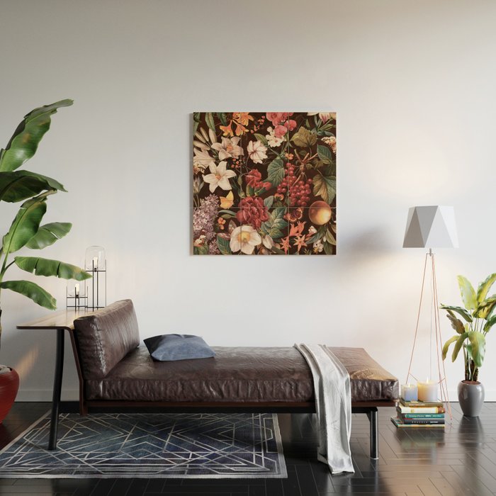 Autumn Winter Flowers VII Wood Wall Art Gallery Image 2