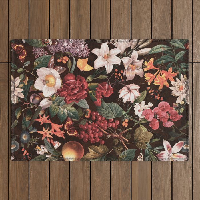 Autumn Winter Flowers VII Outdoor Rug Gallery Image 1