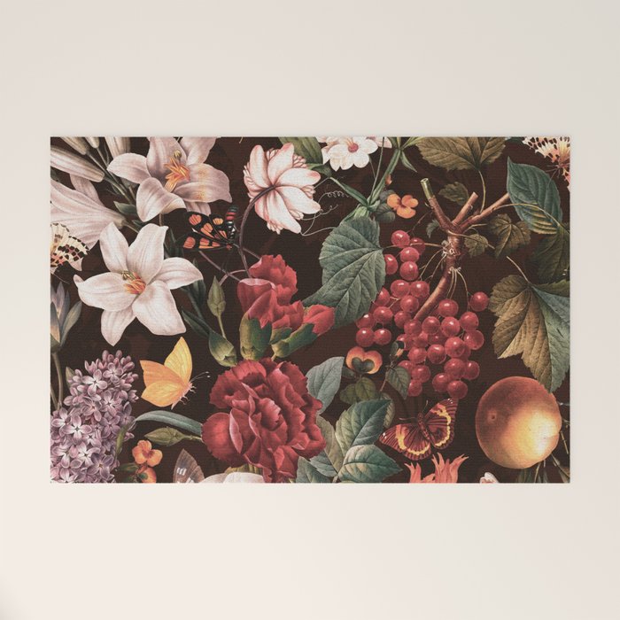 Autumn Winter Flowers VII Welcome Mat Gallery Image 1