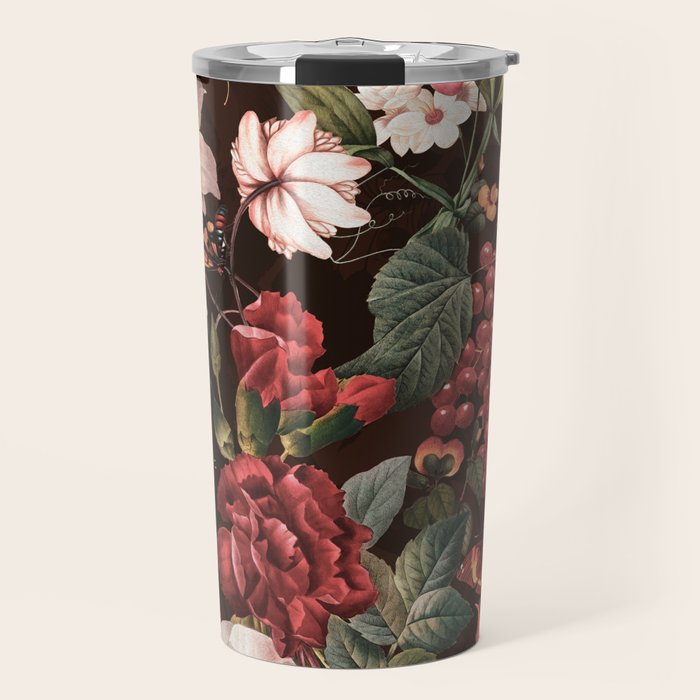 Autumn Winter Flowers VII Travel Mug Gallery Image 1