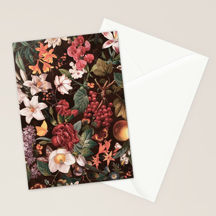 Autumn Winter Flowers VII Stationery Card Gallery Image 2