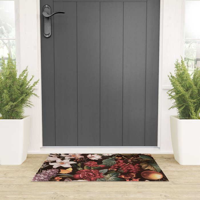 Autumn Winter Flowers VII Welcome Mat Gallery Image 3