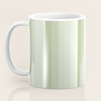 Classic Stripes XXI - Pastel Natural Green Coffee Mug Gallery Image 3