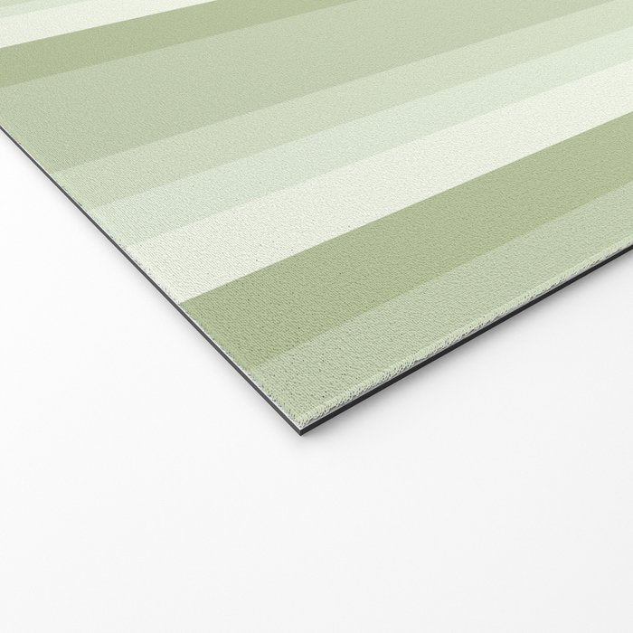 Classic Stripes XXI - Pastel Natural Green Welcome Mat Gallery Image 2
