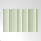 Classic Stripes XXI - Pastel Natural Green Welcome Mat Gallery Image 1