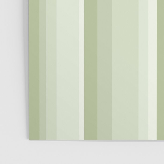 Classic Stripes XXI - Pastel Natural Green Poster Gallery Image 3