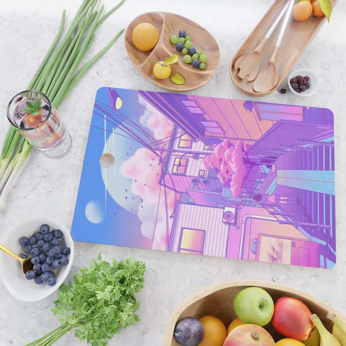 City Pop Tokyo Cutting Board Gallery Image 2