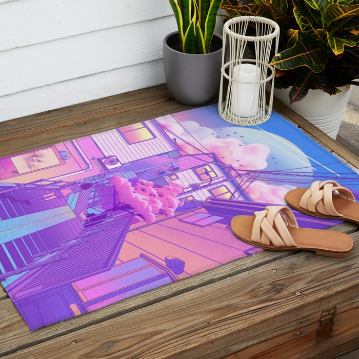 City Pop Tokyo Outdoor Rug Gallery Image 2