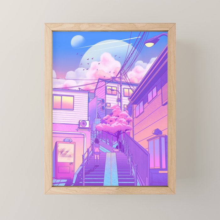 City Pop Tokyo Mini Art Print Gallery Image 1