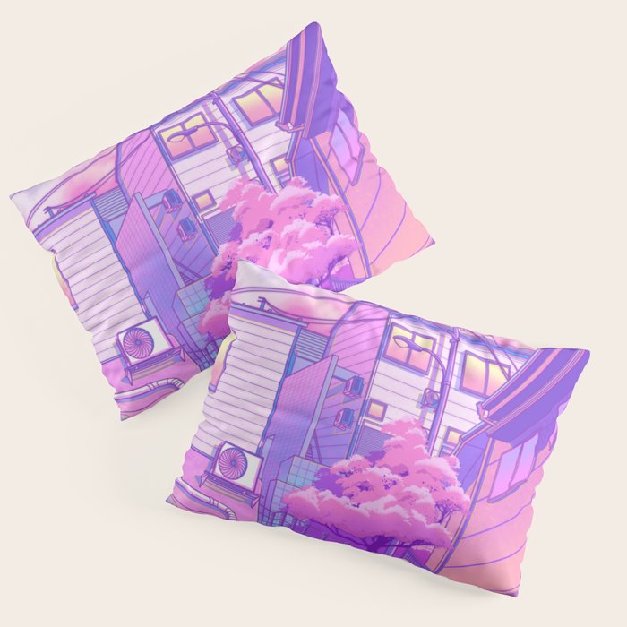 City Pop Tokyo Pillow Sham Gallery Image 1