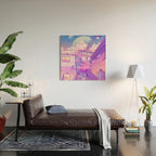 City Pop Tokyo Wood Wall Art Gallery Image 2